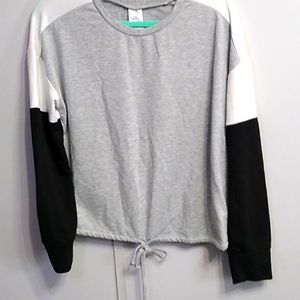 NOBO block sleeves drawstring shirt SZ L